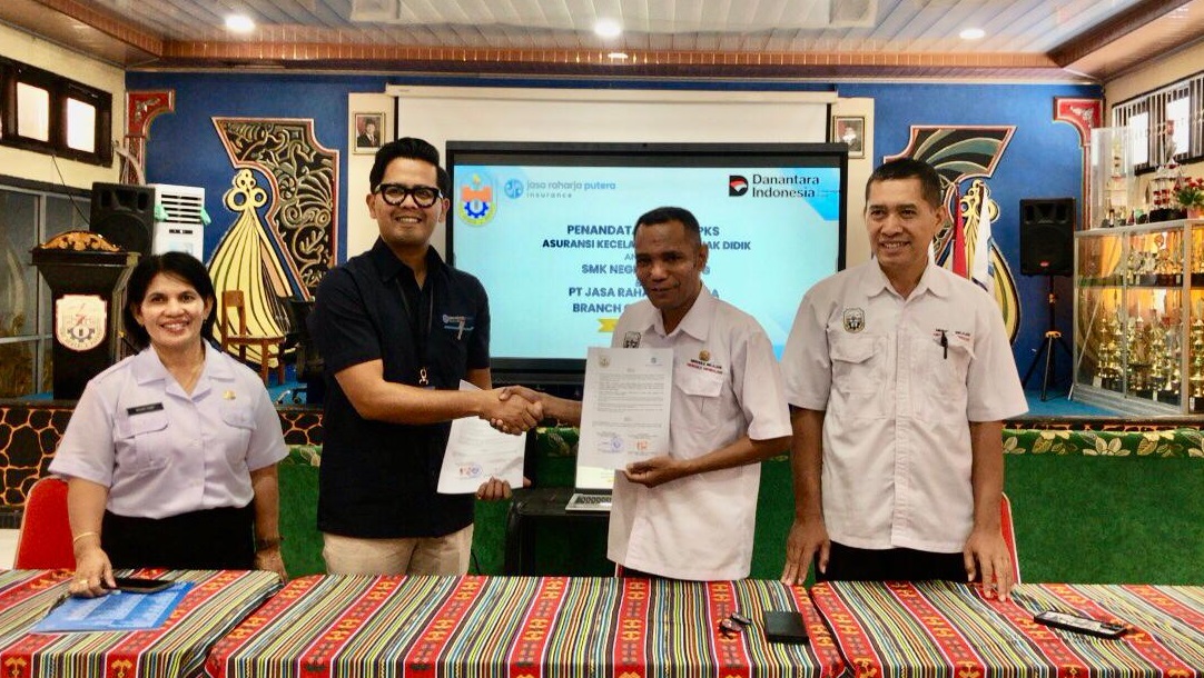 Tingkatkan Kualitas Vokasi dan Perlindungan Siswa, PT Jasa Raharja Putera Jalin Kerja Sama Strategis dengan SMKN 2 Kupang